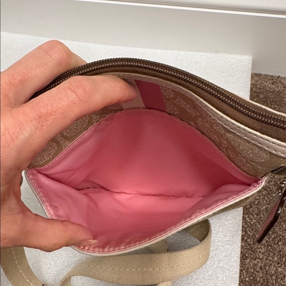 Coach Chelsea Heritage Stripe crossbody bag purse - Picture 4 of 7